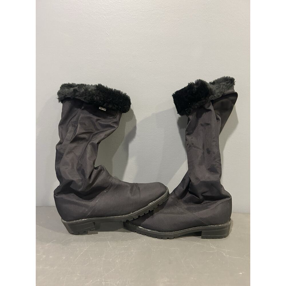 Santana Canada Woman's Black Tall Boots‎ Winter Size Women 8